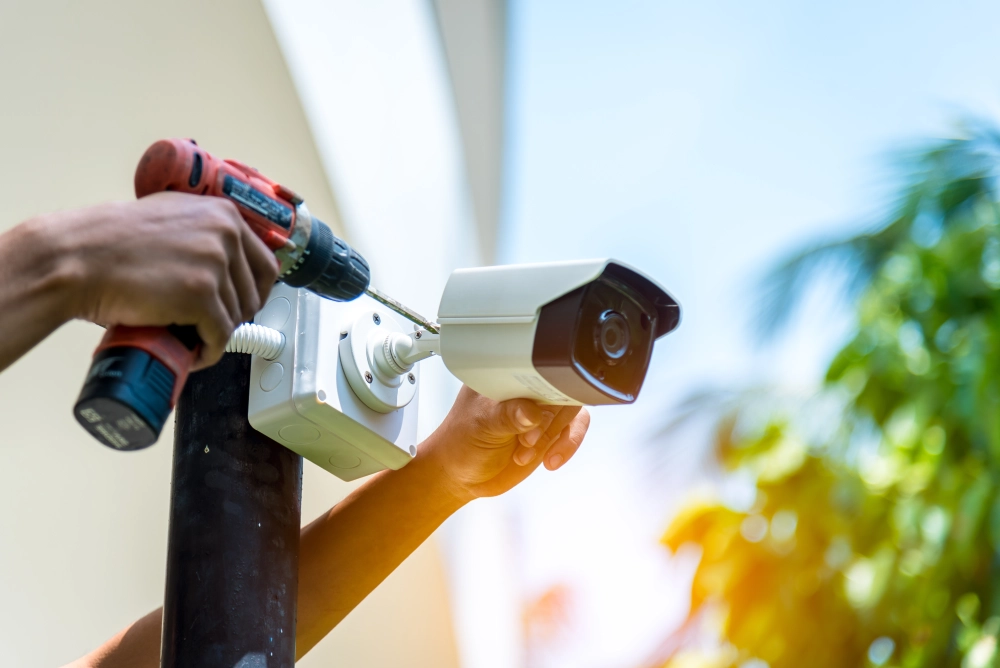 A person holding up a camera to take a picture.